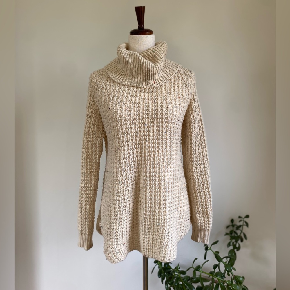 Rue21 Cream Cowl Neck Sweater